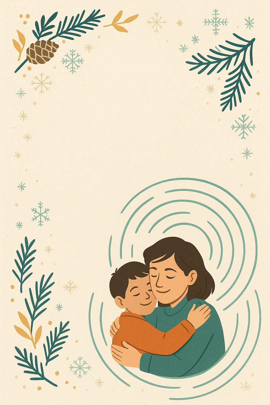 ISAJO printable holiday card – version 2